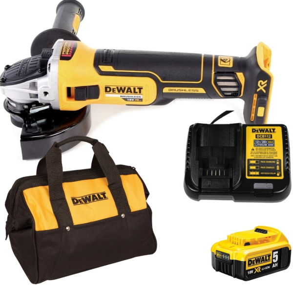 Máy mài cầm tay Dewalt DCG405P1 18V/BL( kèm 1 pin 5.0Ah+ sạc)