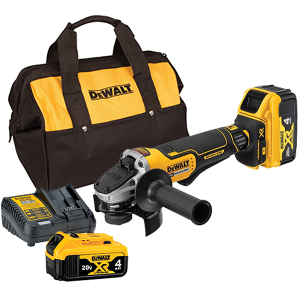 Máy mài cầm tay Dewalt DCG413BM2 20Vmax/BL(kèm 02 pin 4.0Ah + sạC)