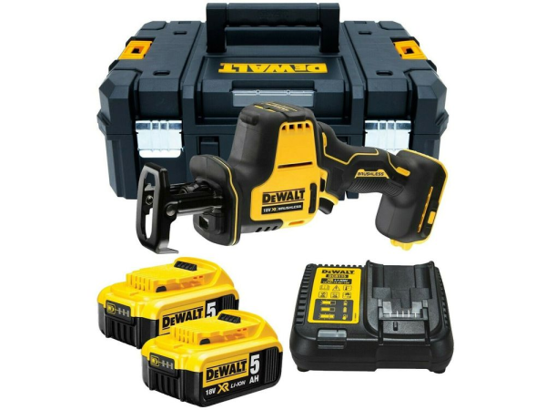 Máy cưa cầm tay Dewalt DCS369P2 20V max (kèm 02 pin 5.0Ah+ sạc)