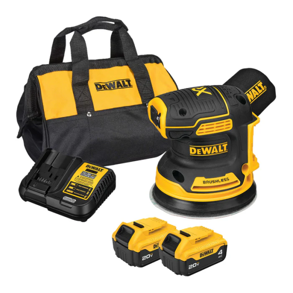 Máy chà nhám cầm tay Dewalt DCW210M2 20V-125mm( kèm 2 pin 4.0Ah+ sạc)