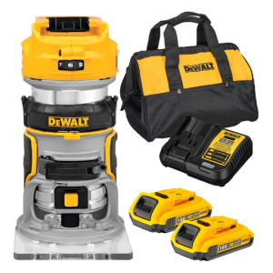 Máy phay cầm tay Dewalt DCW600D2( kèm 2 pin 2.0Ah+sạc)