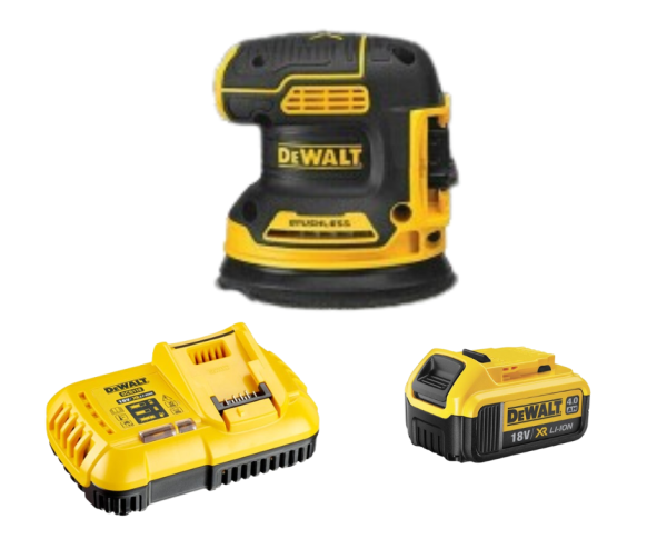 Máy chà nhám cầm tay Dewalt DCW210M1 20V-125mm( kèm 1 pin 4.0Ah+ sạc)