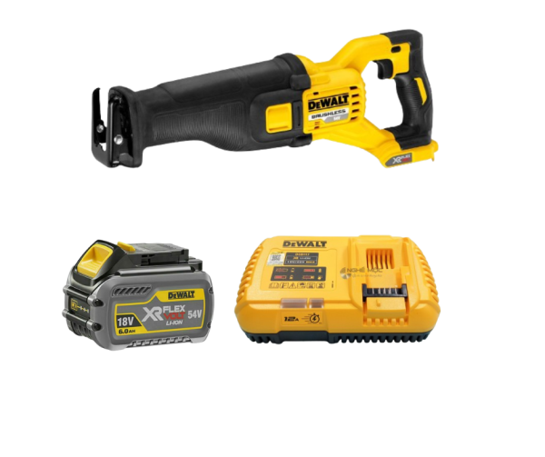 Máy cưa cầm tay Dewalt DCS388T1-KR 54V(kèm 1 pin 54V-6.0Ah+ sạc)