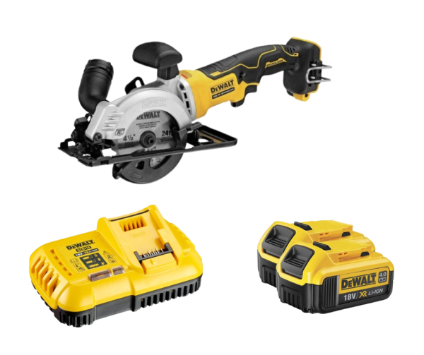 Máy cưa cầm tay Dewalt DCS571M2 4Ah-18V( kèm 2 pin 4.0Ah+sạc)
