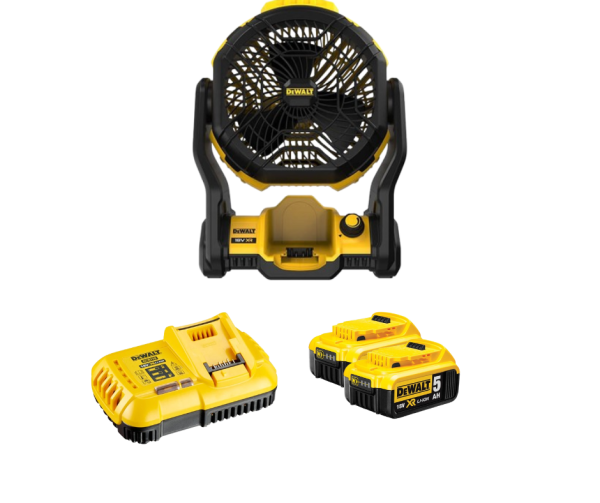 Quạt bàn Dewalt DCE512P2(kèm 02 pin 5.0Ah+ sạc)